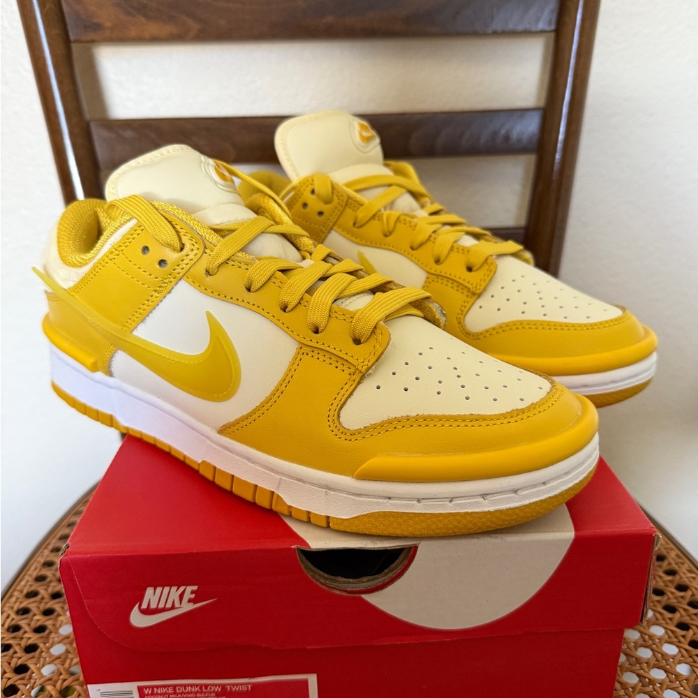 Nike Dunk Low Twist in Yellow and White Women’s 9